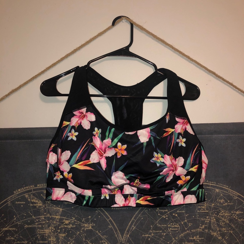Old Navy Floral Sports Bra 2X (1X)